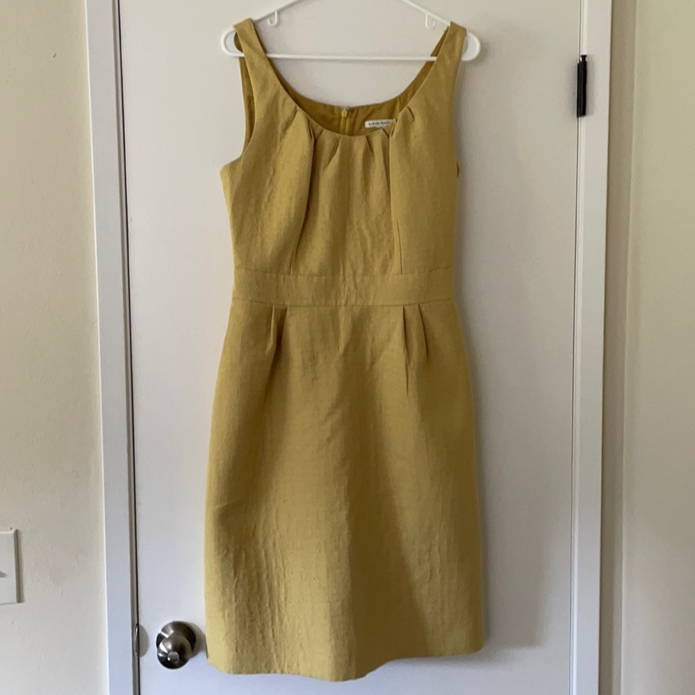 Banana Republic Chartreuse Yellow Midi Dress